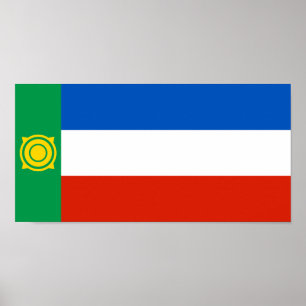 Póster Bandera de Khakassia