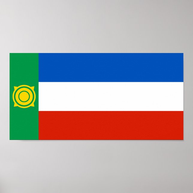 Póster Bandera de Khakassia (Frente)