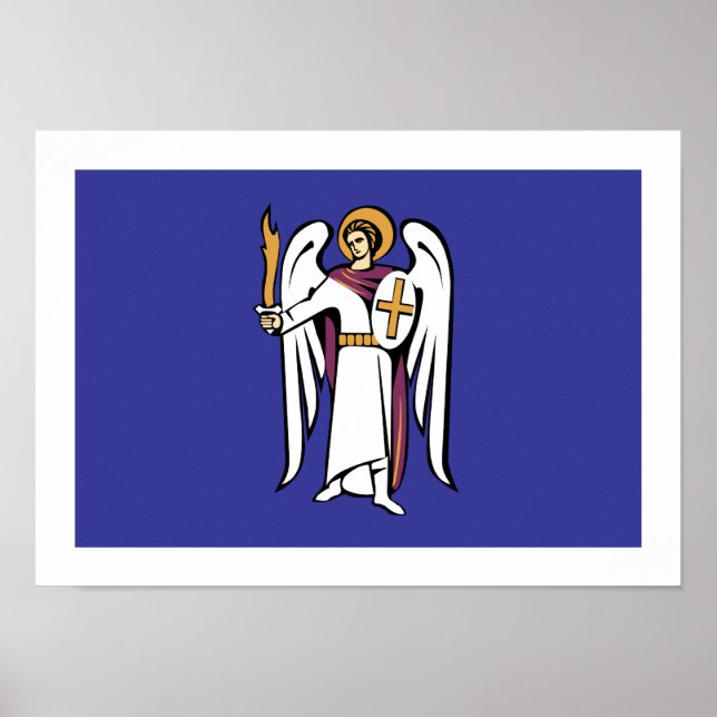 Póster Bandera de Kiev (Frente)