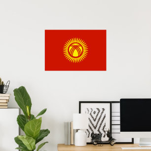 Póster Bandera de Kirguistán