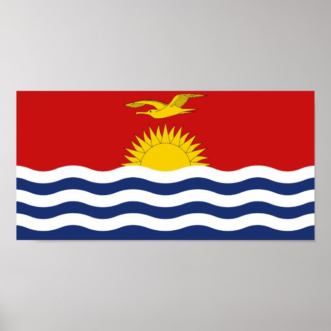 Póster Bandera de Kiribati (Frente)