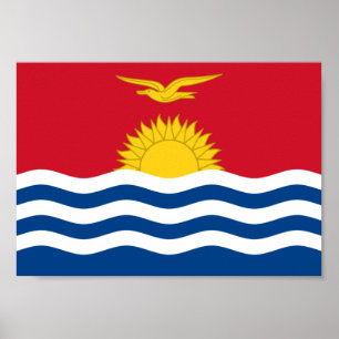 Póster Bandera de Kiribati