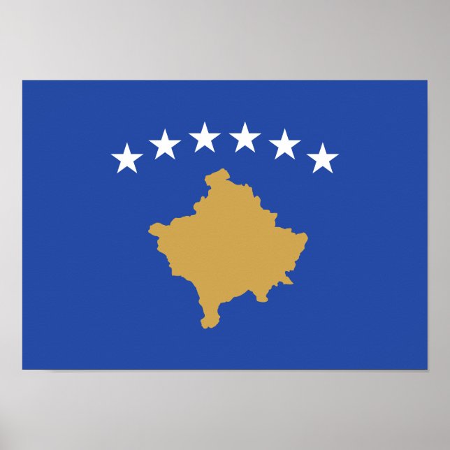 Póster Bandera de Kosovo (Frente)