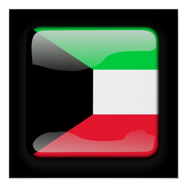 Póster Bandera de Kuwait (Anverso)