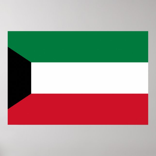 Póster Bandera de Kuwait, Kenia (Frente)