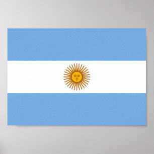 Póster Bandera de la Argentina