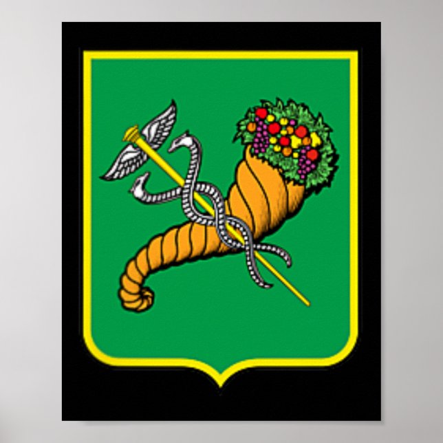 Póster Bandera de la ciudad de Kharkiv Ucrania Orgullo uc (Frente)