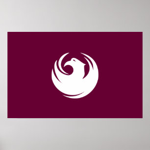 Póster Bandera de la ciudad de Phoenix (Arizona)