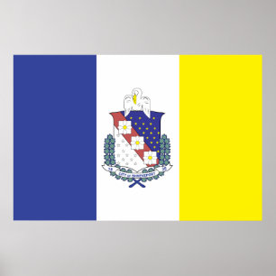 Póster Bandera de la ciudad de Shreveport