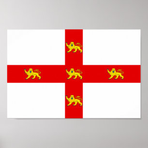 Póster Bandera de la ciudad de York
