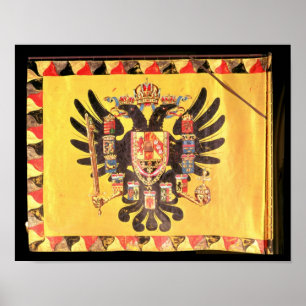 Póster Bandera de la dinastía imperial de Habsburgo,