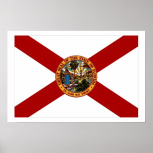 Póster Bandera de la Florida