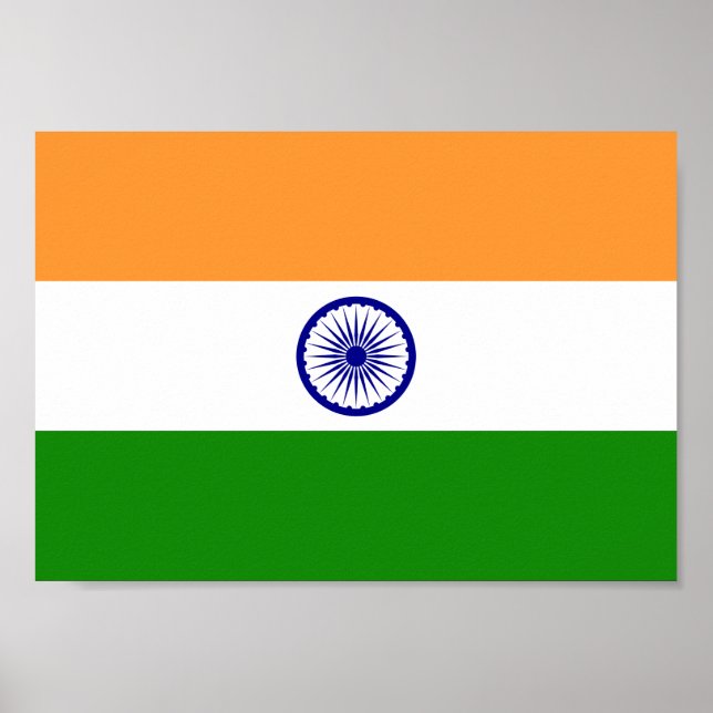 Póster Bandera de la India (Frente)