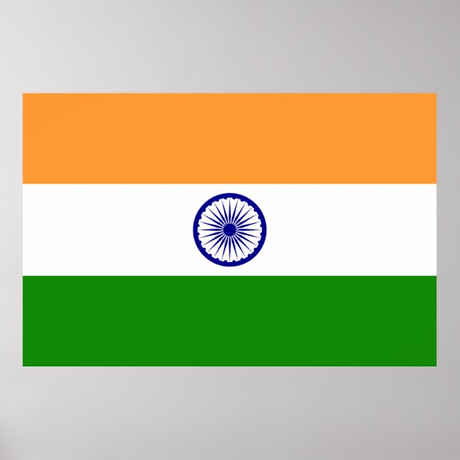 Póster Bandera de la India (Frente)