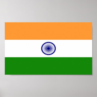 Póster Bandera de la India