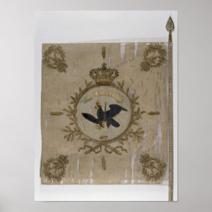 Póster Bandera de la Infantería Prusiana