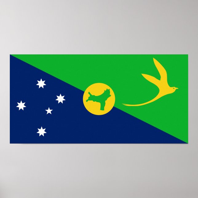 Póster Bandera de la isla de los navidades (Frente)