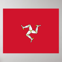 Póster Bandera de la Isla de Man