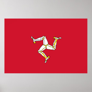 Póster Bandera de la Isla de Man