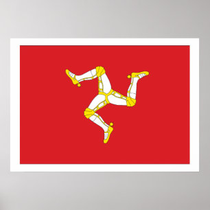 Póster Bandera de la Isla de Man