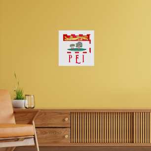 Póster Bandera de la Isla del Príncipe Eduardo