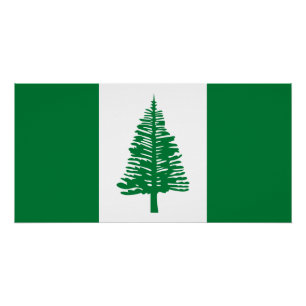 Póster Bandera de la Isla Norfolk