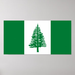 Póster Bandera de la Isla Norfolk