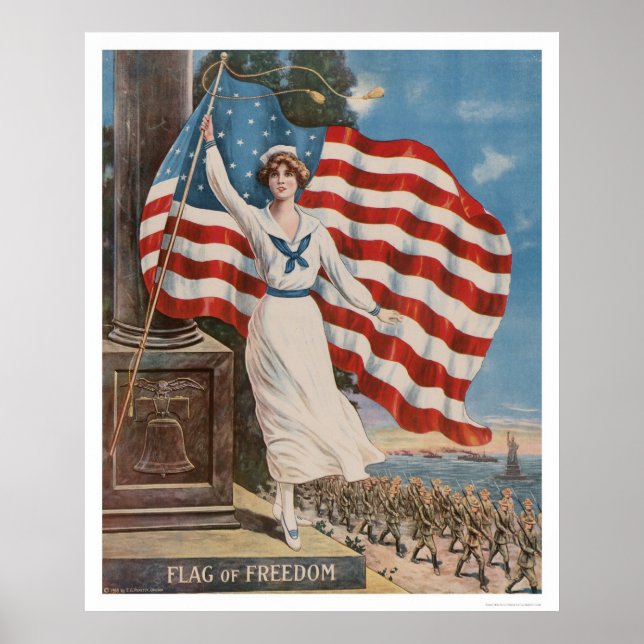 Póster Bandera de la libertad (Frente)