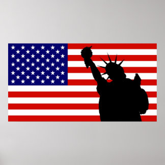 Póster Bandera de la libertad