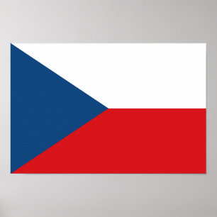 Póster Bandera de la República Checa