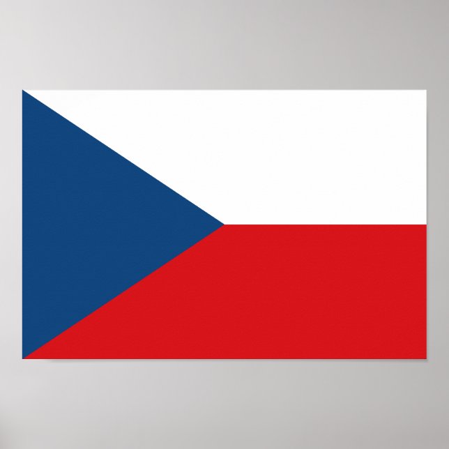 Póster Bandera de la República Checa (Frente)