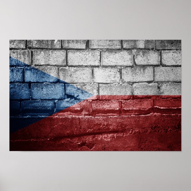 Póster Bandera de la República Checa (Frente)