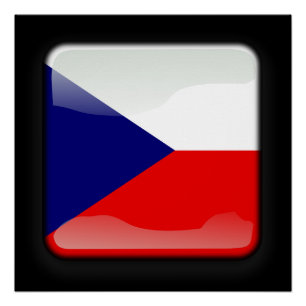 Póster Bandera de la República Checa