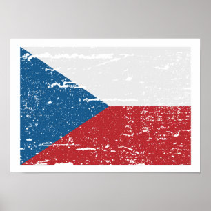 PÓSTER BANDERA DE LA REPÚBLICA CHECA