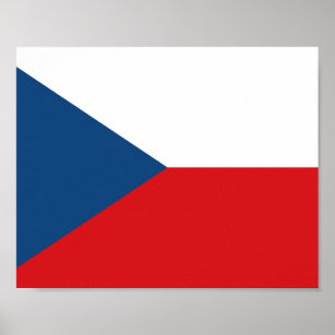 Póster Bandera de la República Checa