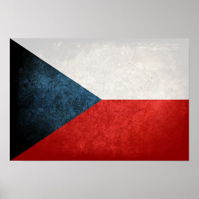 Póster Bandera de la República Checa (Frente)