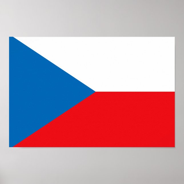 Póster Bandera de la República Checa (Frente)