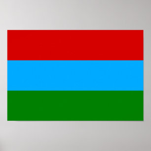 Póster Bandera de la República de Carelia