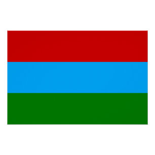 Póster Bandera de la República de Karelia