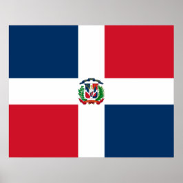 Póster Bandera de la República Dominicana