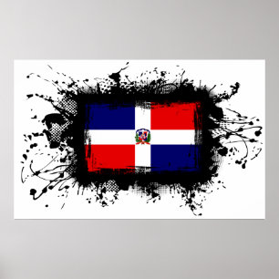 Póster Bandera de la República Dominicana