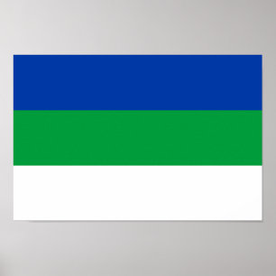 Póster Bandera de la República Komi