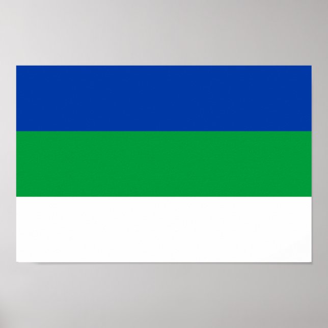 Póster Bandera de la República Komi (Frente)