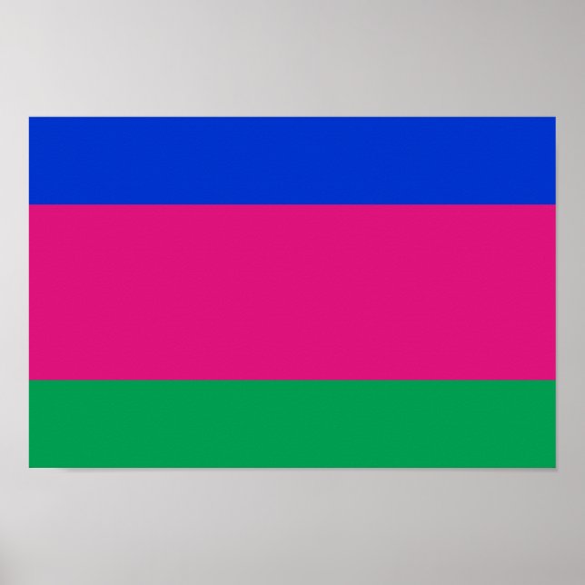 Póster Bandera de la República Popular de Kuban (Frente)