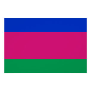 Póster Bandera de la República Popular de Kuban