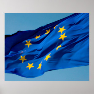 Póster Bandera de la UE