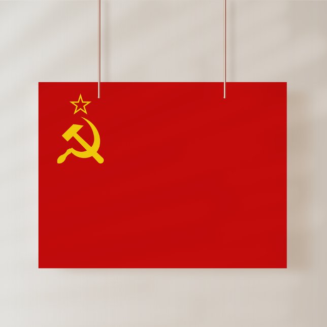 Póster Bandera de la Unión Soviética, URSS, CCCP, Comunis (Subido por el creador)