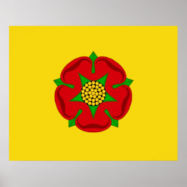 Póster Bandera de Lancashire