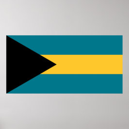 Póster Bandera de las Bahamas