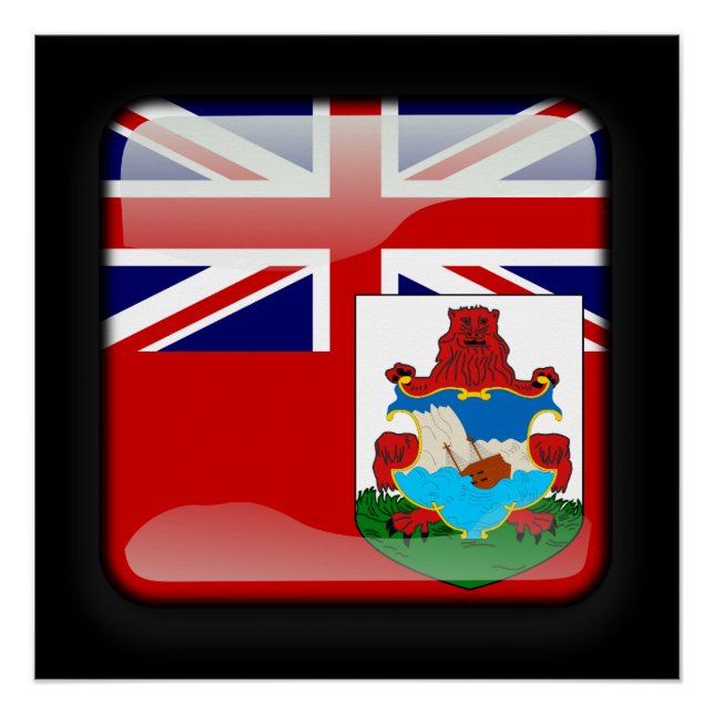 Póster Bandera de las Bermudas (Anverso)